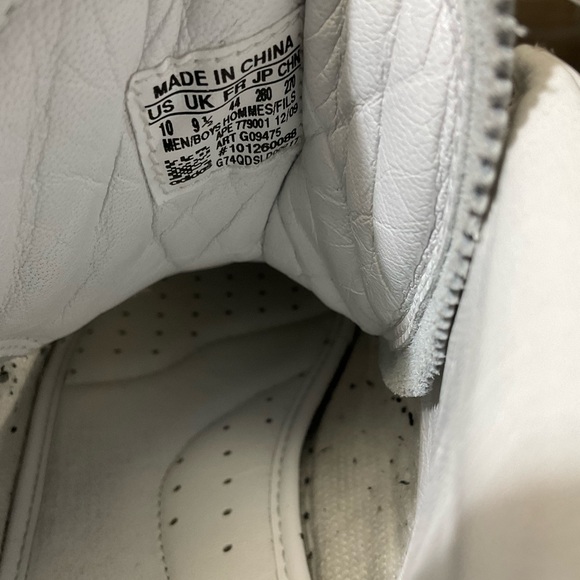 Adidas Y-3 Yohji Pro sneakers in white leather and mesh with black accents. - Picture 6 of 6